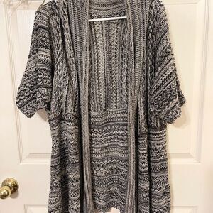 Chic Black and White Women's Cardigan